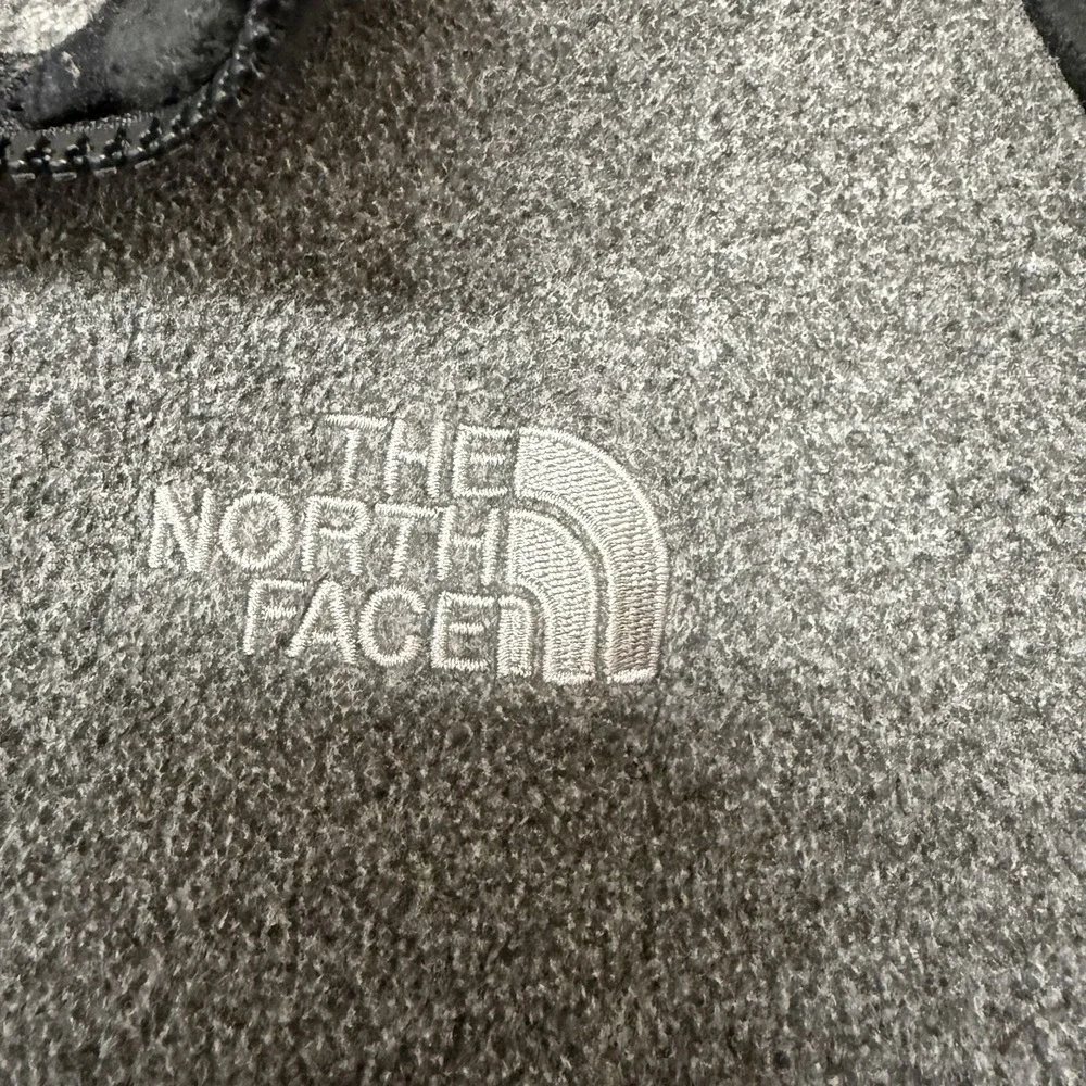 North Face Sweater Fleece Long Sleeve Zip Up Mens Jacket Size‎ Large Gray EUC